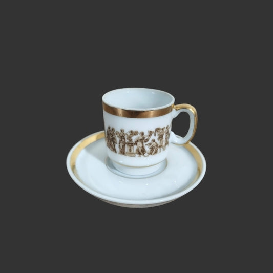 A Pair of Demitasse Cups & Saucers