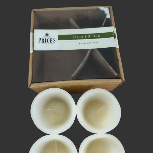 Set of 04 cup-shaped candles
