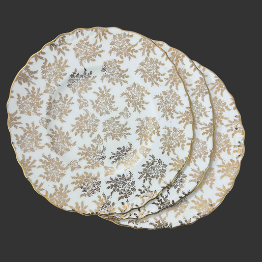 A trio of salad plates