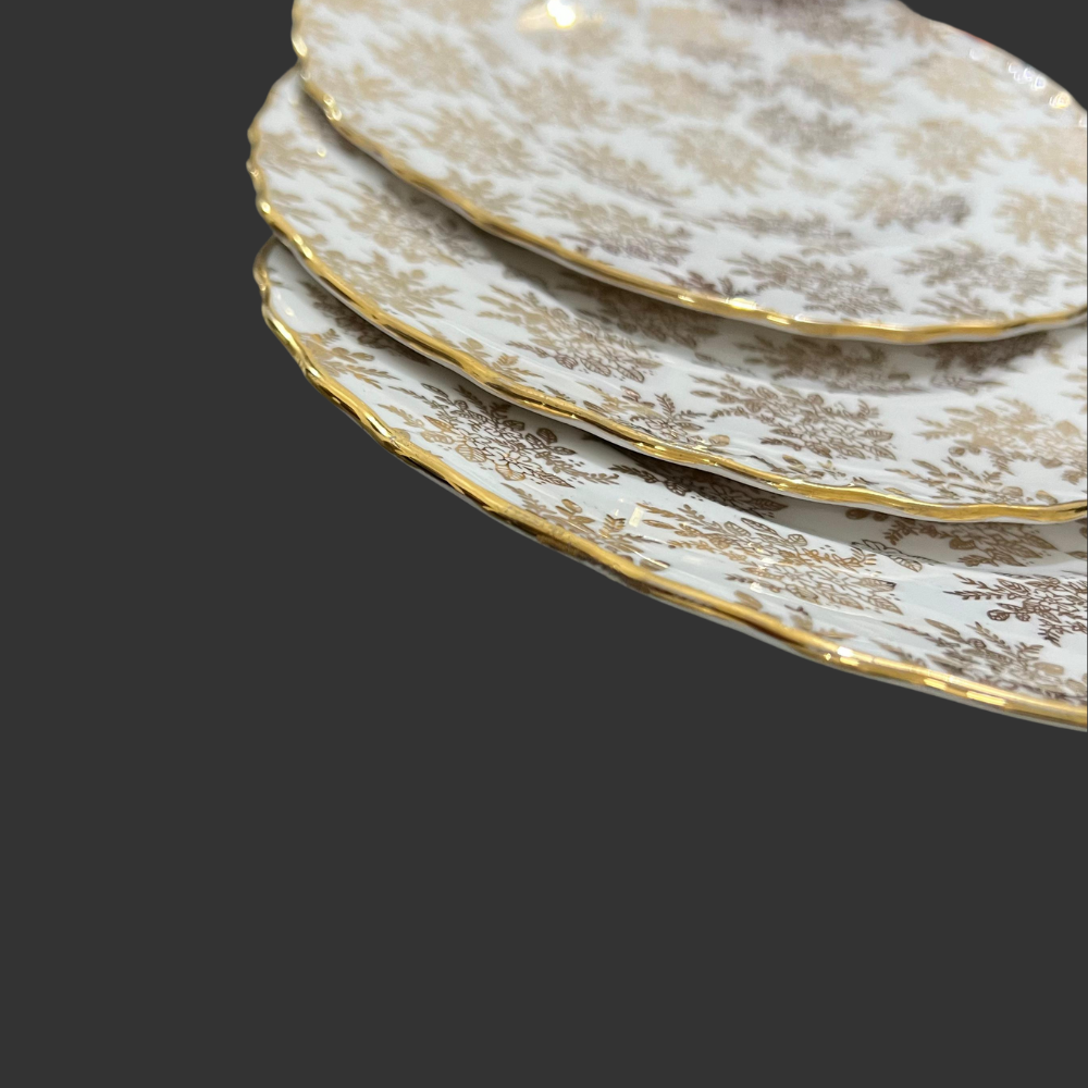 A trio of salad plates