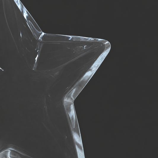 Star-Shaped Glass Bowl