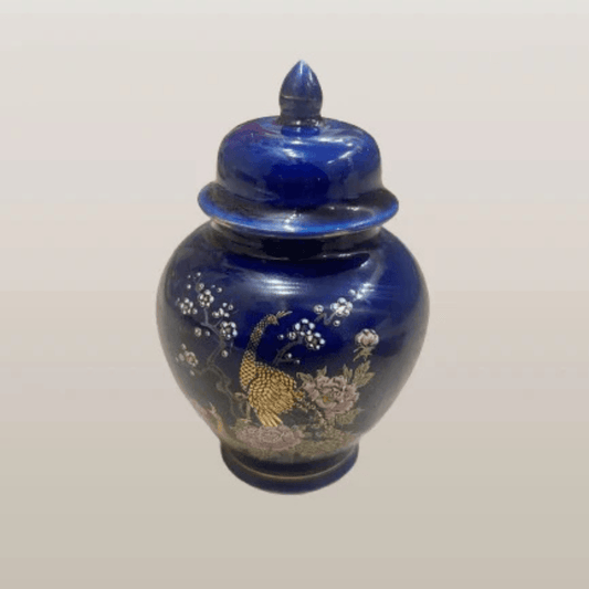 Floral Jar with Lid
