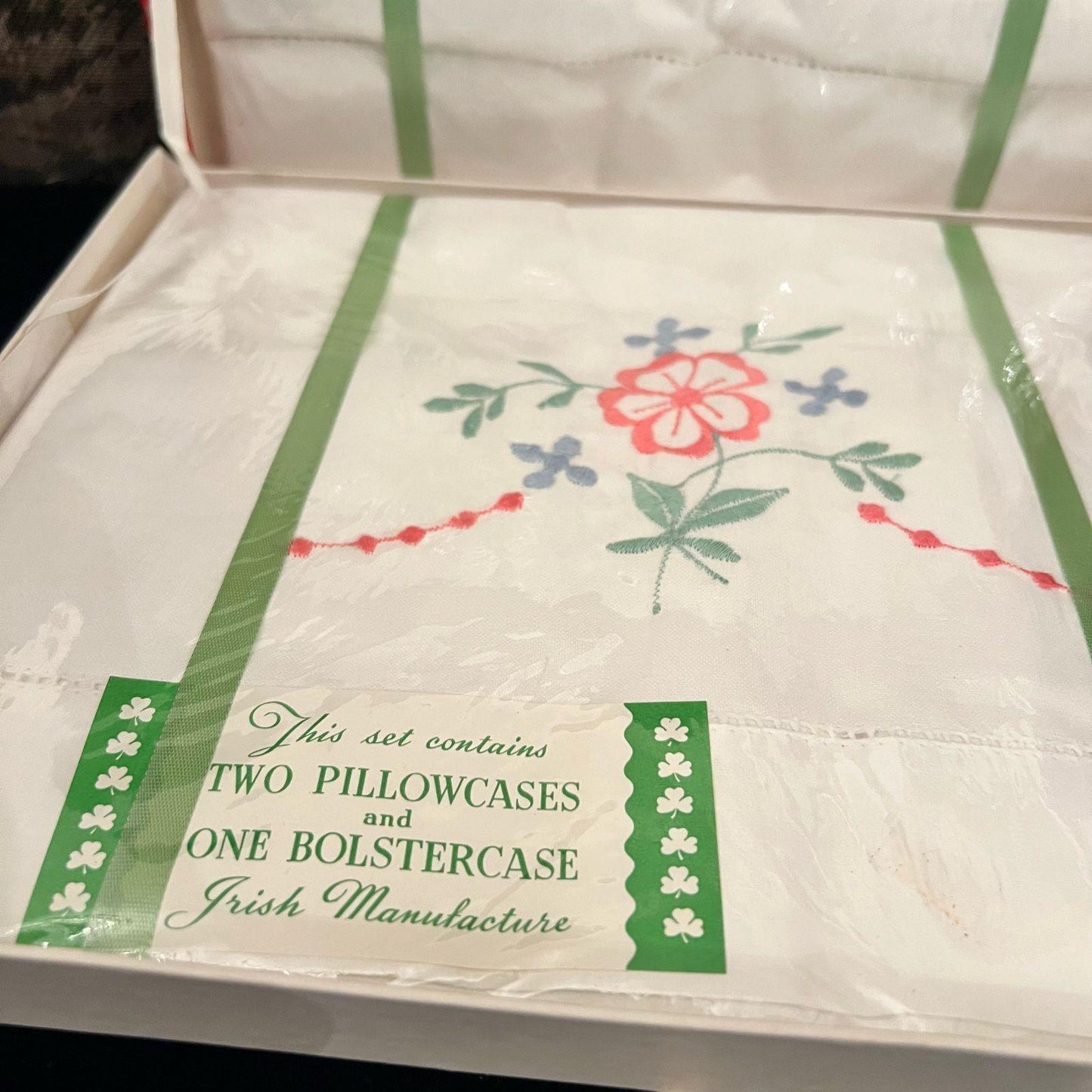 A set  of Irish pillowcases