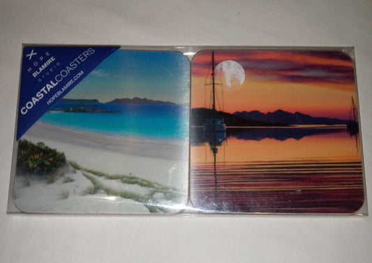 A set of coastal coasters