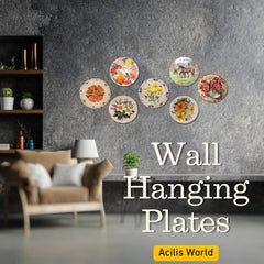 Add some charm to your walls by adding beautiful wall hanging plates with Acilisworld