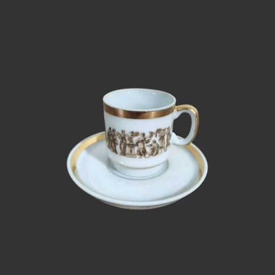 A Pair of Demitasse Cups & Saucers