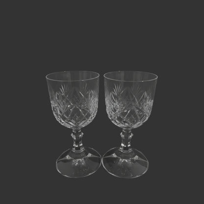 Pair of crystal glasses