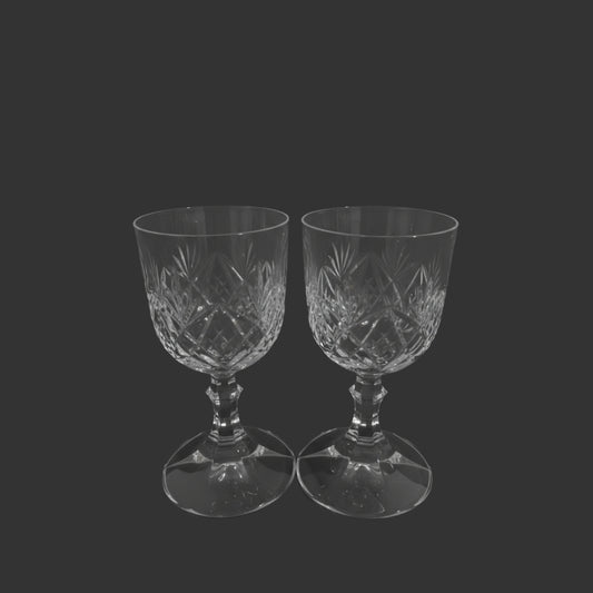 Pair of crystal glasses
