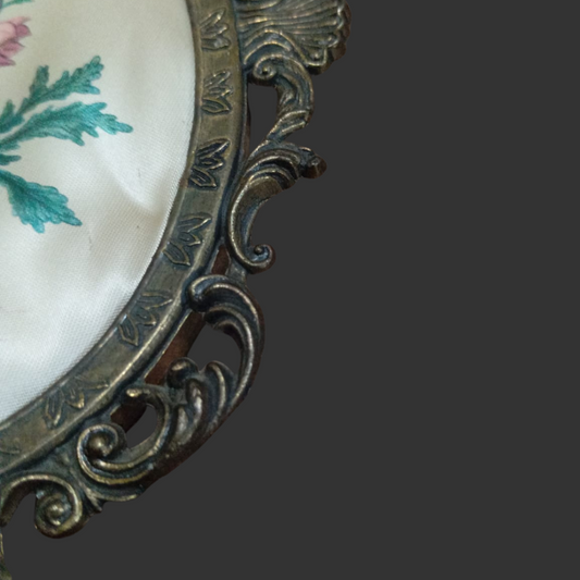 Silk Print with Brass Frame