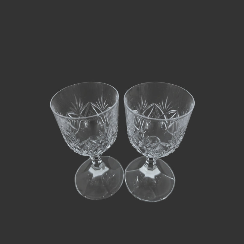 Pair of crystal glasses