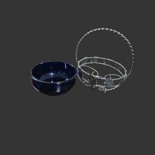 Handled Glass Dish