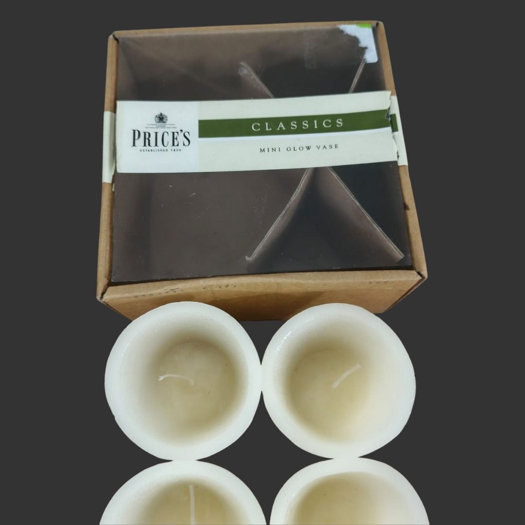 Set of 04 cup-shaped candles