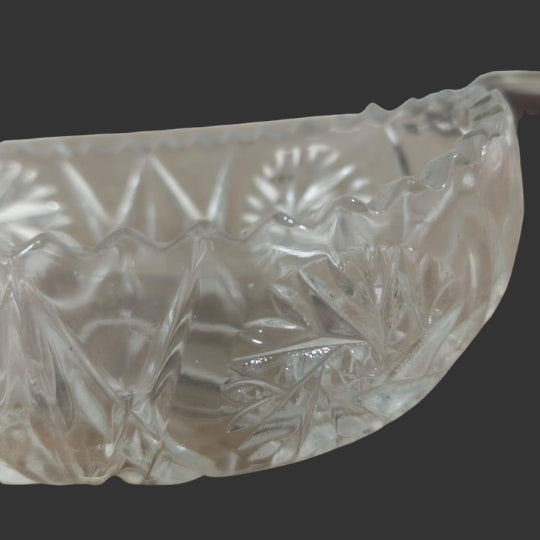 Crystal Boat Shaped Bowl