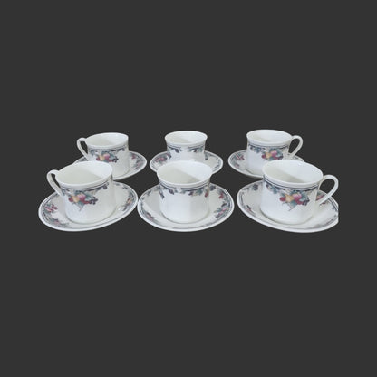 Set of 06 Teacups & Saucers