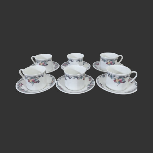 Set of 06 Teacups & Saucers