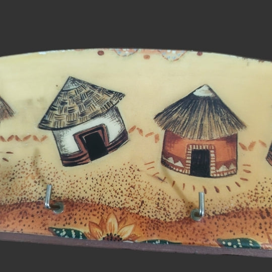 Wooden Wall Hook Rack