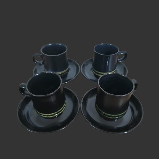 Set of 04 Coffee Cups & Saucers