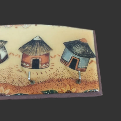 Wooden Wall Hook Rack