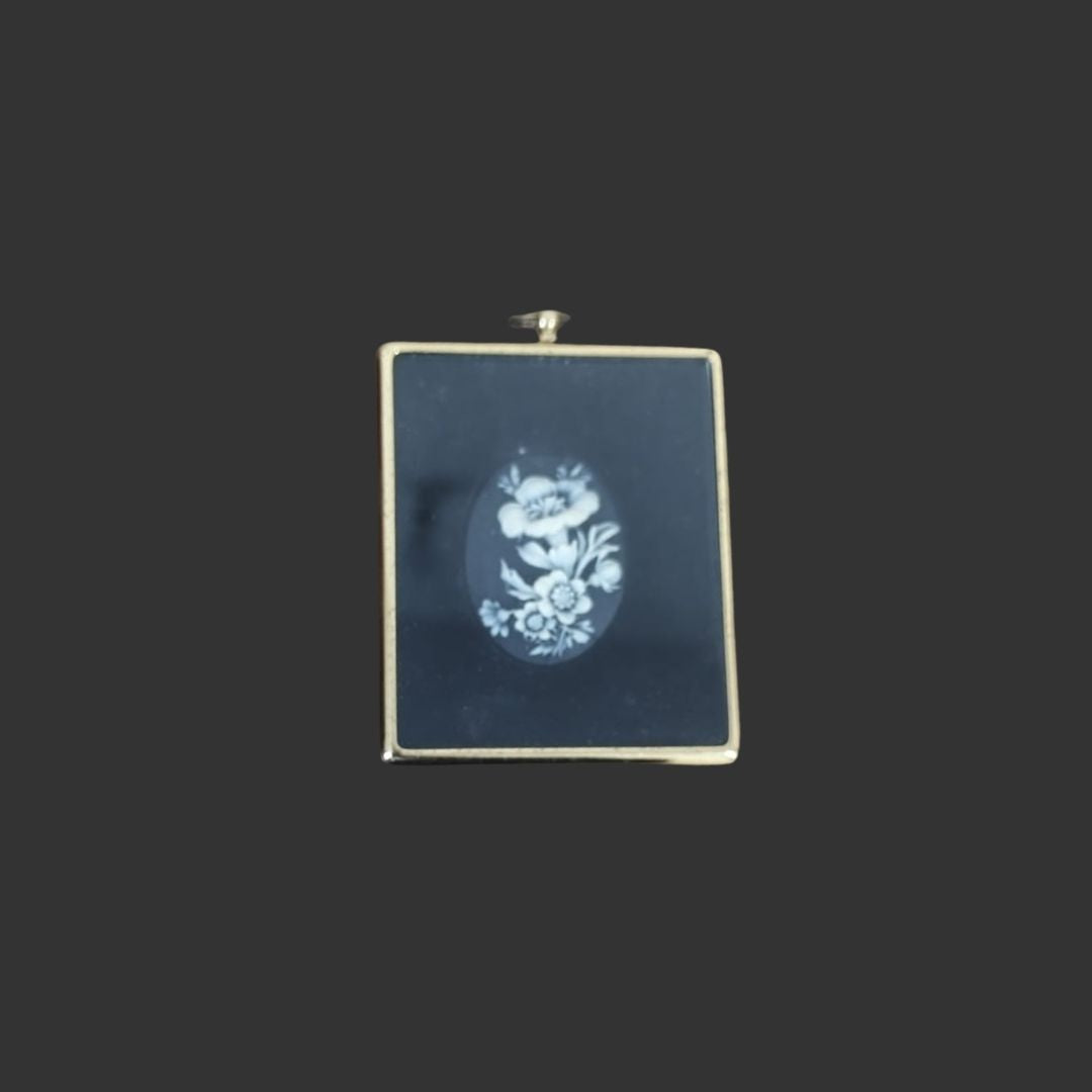 Miniature Wall Hanging in Brass Frame