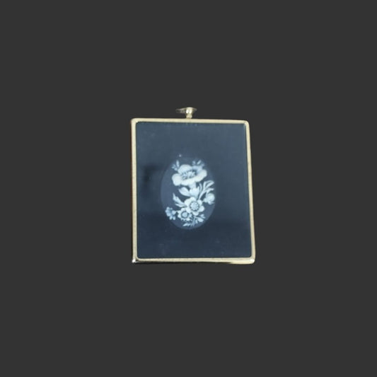 Miniature Wall Hanging in Brass Frame