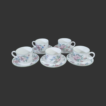 Set of 05 Tea cups & Saucers