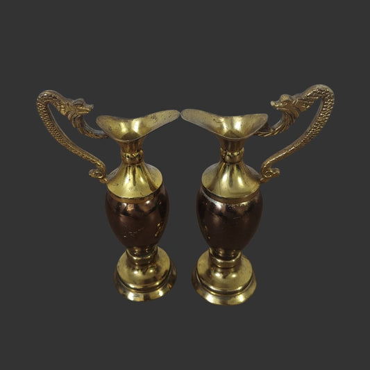 Pair of Dragon Handle Jugs