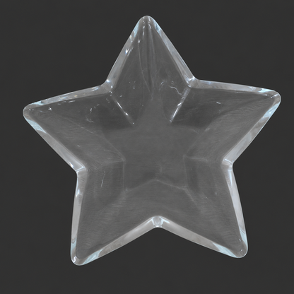 Star-Shaped Glass Bowl