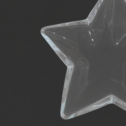 Star-Shaped Glass Bowl