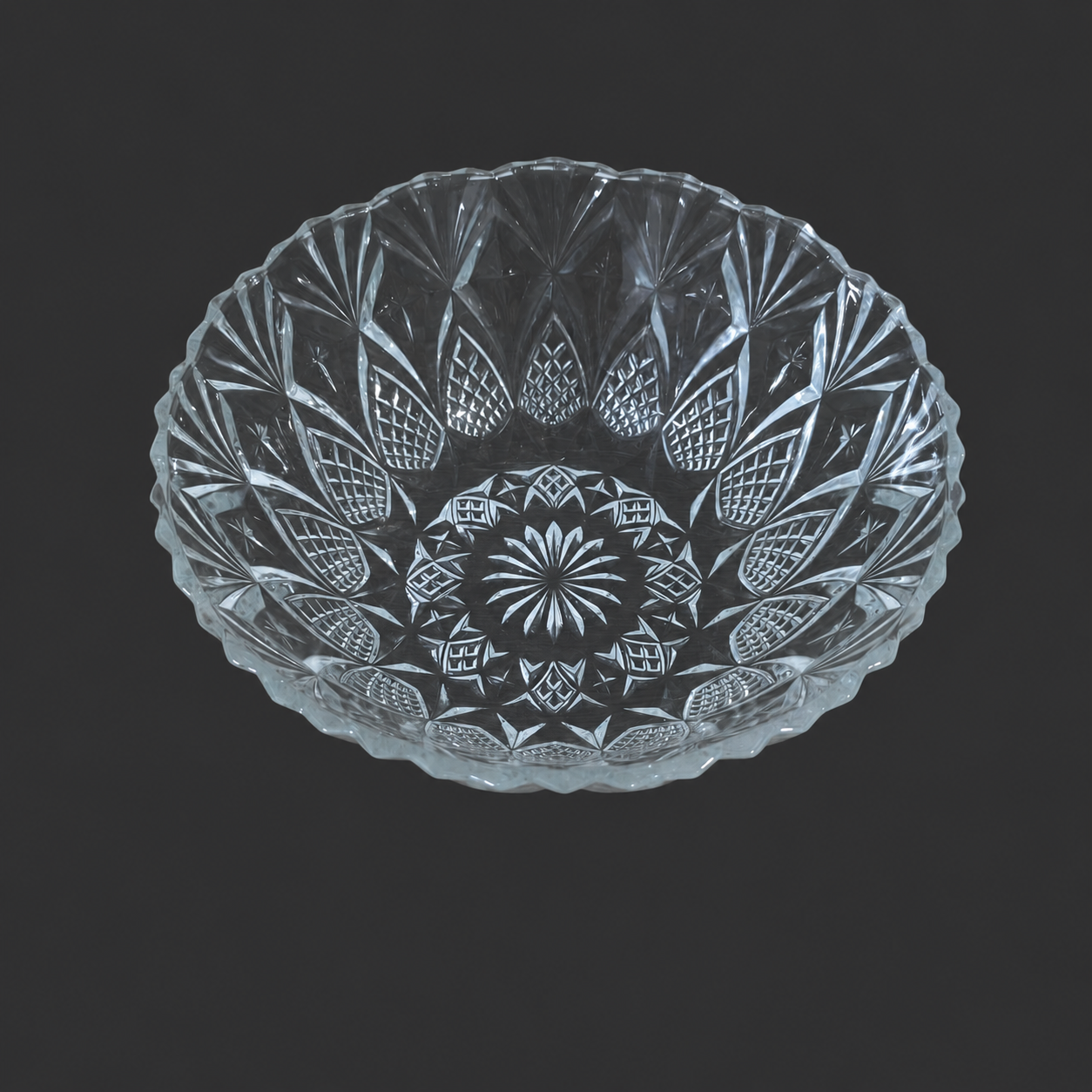 Crystal Cut Glass Bowl