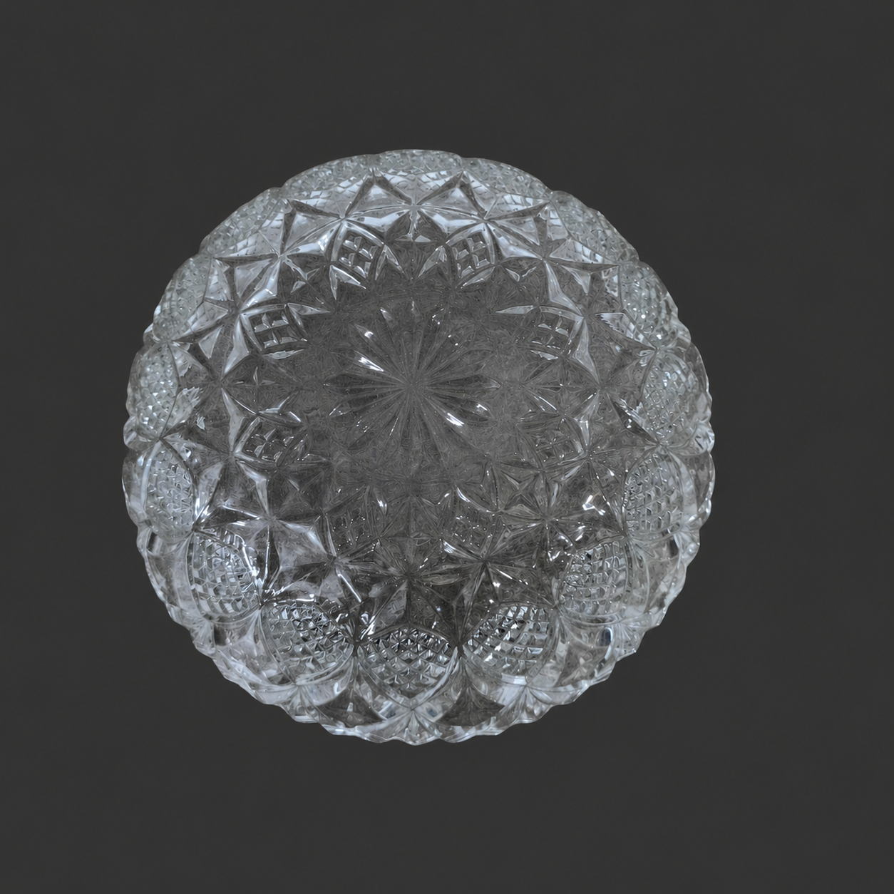 Crystal Cut Glass Bowl