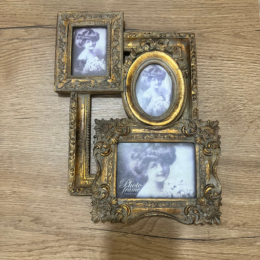 A Collage Of Photo Frames