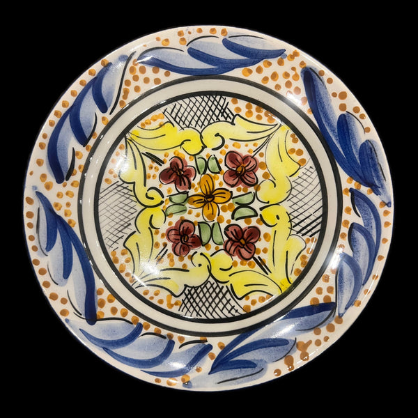 Hand painted ceramic plate