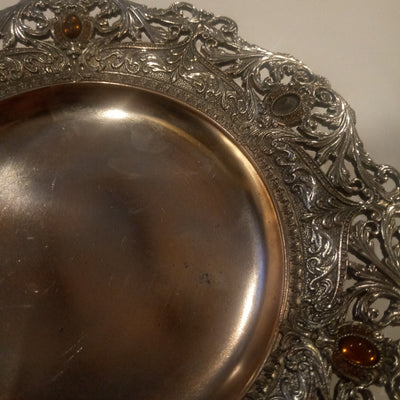 Silver Plated Tray (Round)